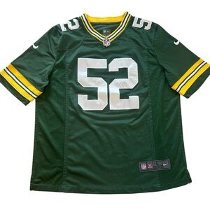 NFL Green Bay Packers Clay Matthews #52 Nike Jersey On Field Green Men's Size L